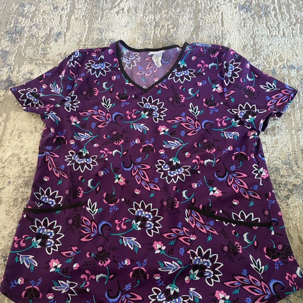 Women’s purple XL Scrub top
